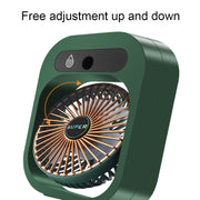 USB Charging Humidification Air Conditioner Fan Nano Spray Desktop Portable Cooling Fan(Green)