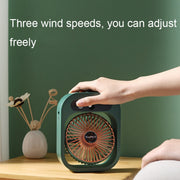 USB Charging Humidification Air Conditioner Fan Nano Spray Desktop Portable Cooling Fan(Green)