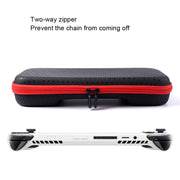 For ASUS ROG Ally Game Console Portable PU Water-resistant Storage Box(Red)