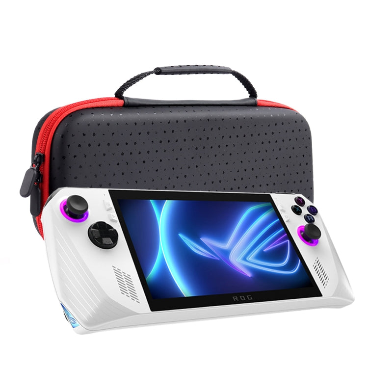 For ASUS ROG Ally Game Console Portable PU Water-resistant Storage Box(Red)