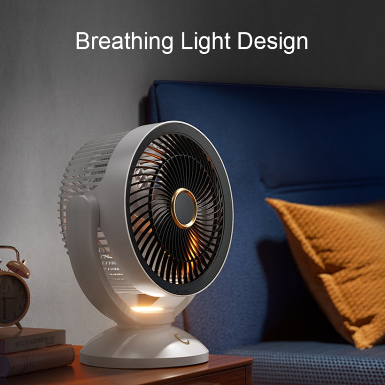 Desktop Air Circulation Upright Night Light Fan Household Rotatable Turbo Fan, Style: Plug-in Model