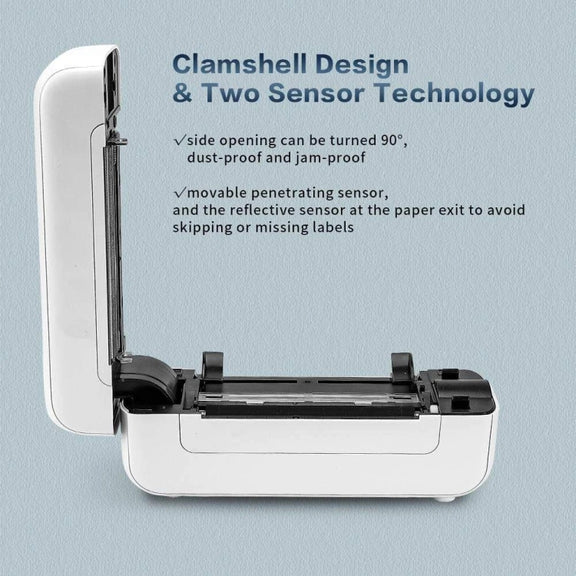 Phomemo PM246S Address Label Printer Thermal Paper Express E-Manifest Printer, Size: US(Purple)