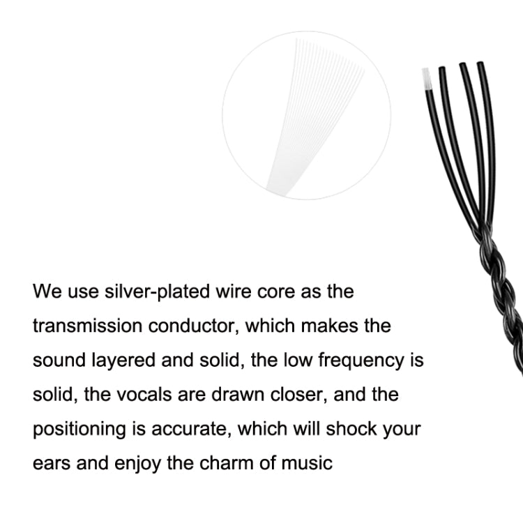 For IM Interface Headphone Cable With Microphone Upgrade Cable