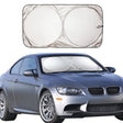 150x85cm Car Double Circle Sun Visor Heat Insulation Sun Protection Sun Block - Window Foils & Solar Protection by PMC TechLife | Online Shopping South Africa | PMC TechLife