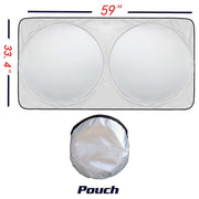 150x85cm Car Double Circle Sun Visor Heat Insulation Sun Protection Sun Block