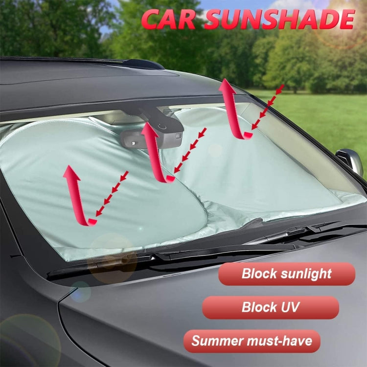 190x90cm Car Double Circle Sun Visor Heat Insulation Sun Protection Sun Block