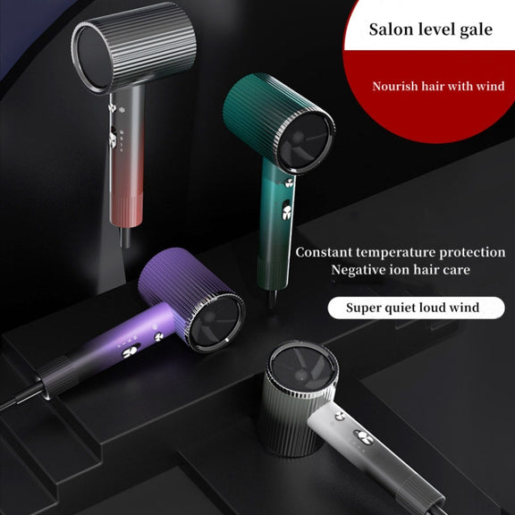 1600W Negative Ion Hair Dryer With  3 Speed Adjustment,CN Plug Standard Edition(Gray)