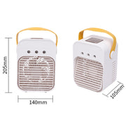 Mini Desktop Air Conditioner Fan Household Spray Humidification Air Cooler(White)