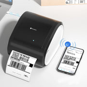 Phomemo D520-BT Bluetooth Thermal Shipping Label Printer Wireless Desktop Printer For Barcode Address Labels, Size: US(Pink White)