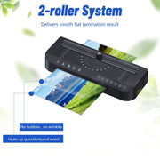 FN338 A4/A5/A6 Photo Laminator With 4 Levels Of Thickness Optional Preheating Alarm(EU Plug)