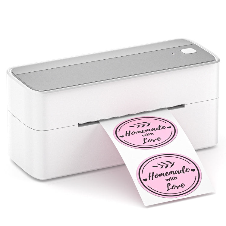 Phomemo PM241-BT Bluetooth Address Label Printer Thermal Shipping Package Label Maker, Size: US(Silver)