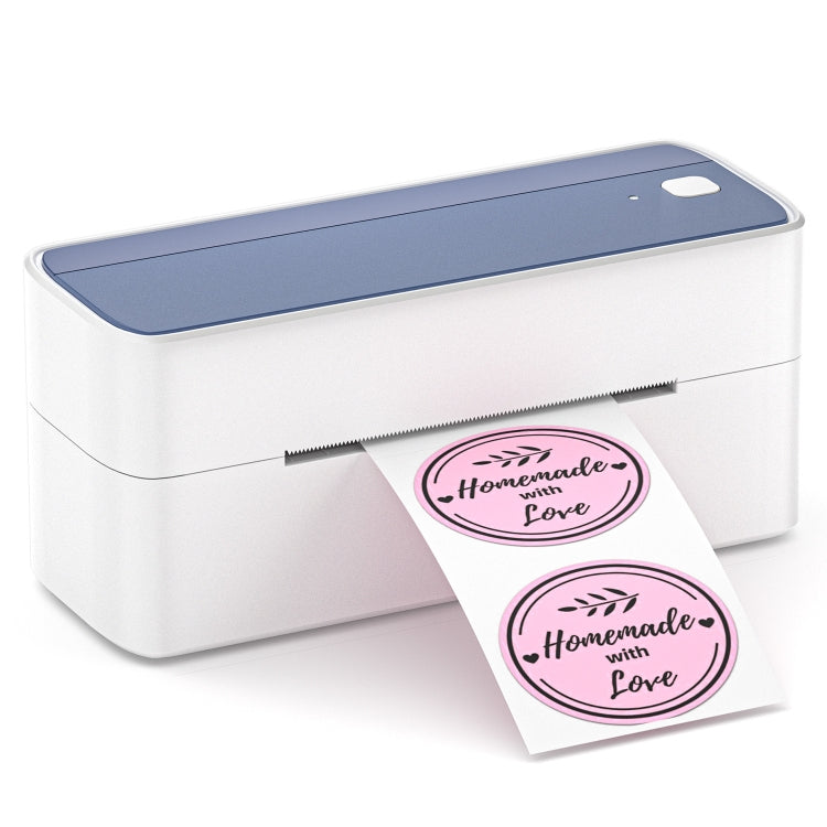 Phomemo PM241-BT Bluetooth Address Label Printer Thermal Shipping Package Label Maker, Size: US(White Blue)