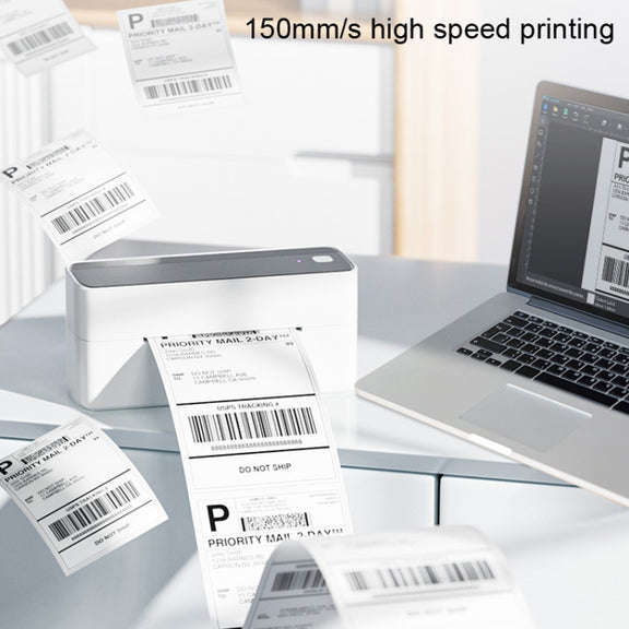Phomemo PM241-BT Bluetooth Address Label Printer Thermal Shipping Package Label Maker, Size: EU(Black White)