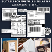 Phomemo PM241-BT Bluetooth Address Label Printer Thermal Shipping Package Label Maker, Size: EU(Black White)
