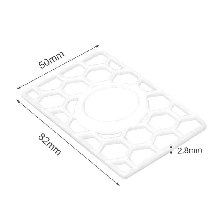 For Airtag Location Tracker Card Shape Honeycomb Protective Cover(Black)