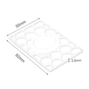 For Airtag Location Tracker Card Shape Honeycomb Protective Cover(Black)