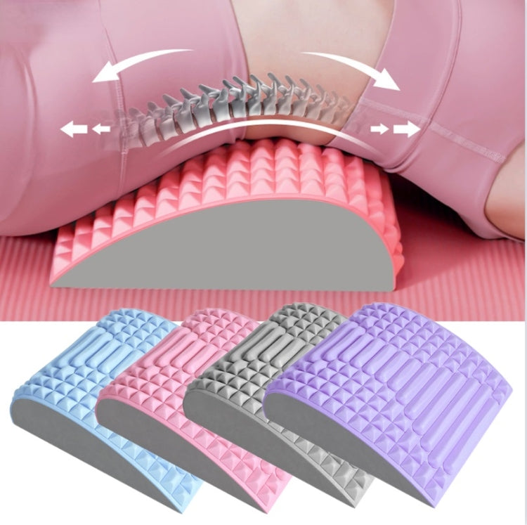 Lumbar Relaxing Massager Spinal Corrective Stretch Exercise Aid, Specification: Color Matching (Blue)