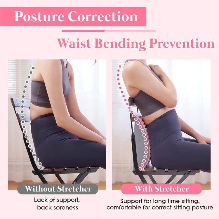 Lumbar Relaxing Massager Spinal Corrective Stretch Exercise Aid, Specification: Color Matching (Gray)