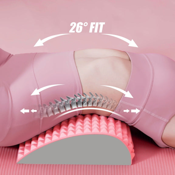 Lumbar Relaxing Massager Spinal Corrective Stretch Exercise Aid, Specification: Solid Color (Blue)