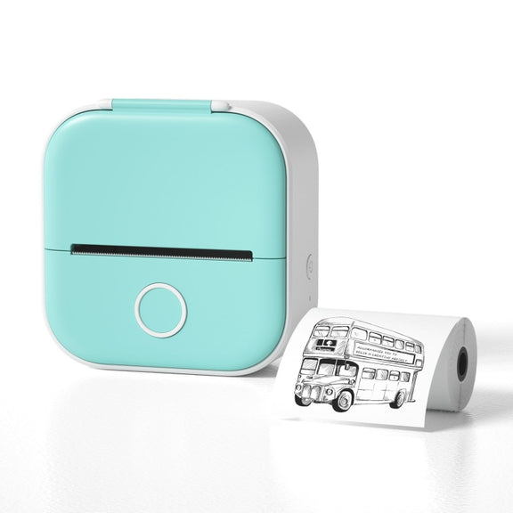 Phomemo T02 Standard Error Mini Pocket Small Portable Bluetooth Phone Photo Label Thermal Printer(Green)