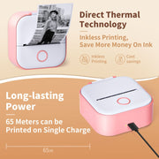 Phomemo T02 Gift Box Phone Bluetooth Mini Printer Photo Thermal Printer Family Student Wrong Question Printer(White)