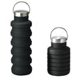 500ml Outdoor Sports Silicone Telescopic Cup Portable Foldable Travel Water Kettle(Black Handle Lid) - Kettles by PMC TechLife | Online Shopping South Africa | PMC TechLife