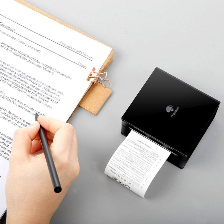 Phomemo M02-PK Pocket Small Bluetooth Portable Photo Thermal Label Wrong Question Printer