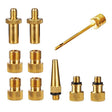 10 in 1 SV/AV/DV Bicycle Valve Adapter Set Bike Ball Pump Accessories - Tire Valve Caps by PMc TechLife | Online Shopping South Africa | PMc TechLife | Buy Now Pay Later Mobicred