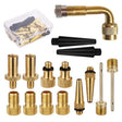 Adapter+Bending Tube Set SV/AV/DV Bicycle Valve Adapter Set Bike Ball Pump Accessories - Tire Valve Caps by PMc TechLife | Online Shopping South Africa | PMc TechLife | Buy Now Pay Later Mobicred