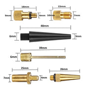 16 in 1 Type 2 SV/AV/DV Bicycle Valve Adapter Set Bike Ball Pump Accessories