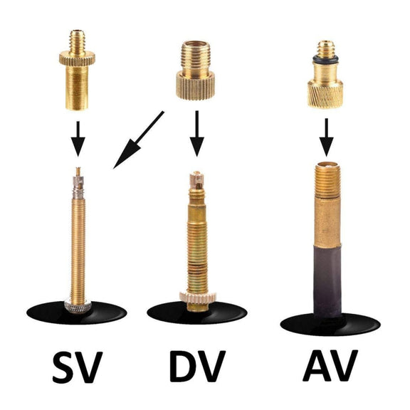 16 in 1 Type 2 SV/AV/DV Bicycle Valve Adapter Set Bike Ball Pump Accessories