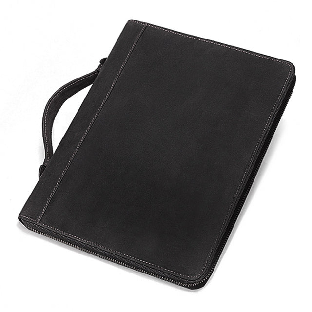 HUMERPAUL Tablet Protective Leather Case Handbag Business Leather Computer Bag(Black)