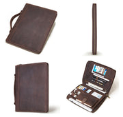 HUMERPAUL Tablet Protective Leather Case Handbag Business Leather Computer Bag(Black)