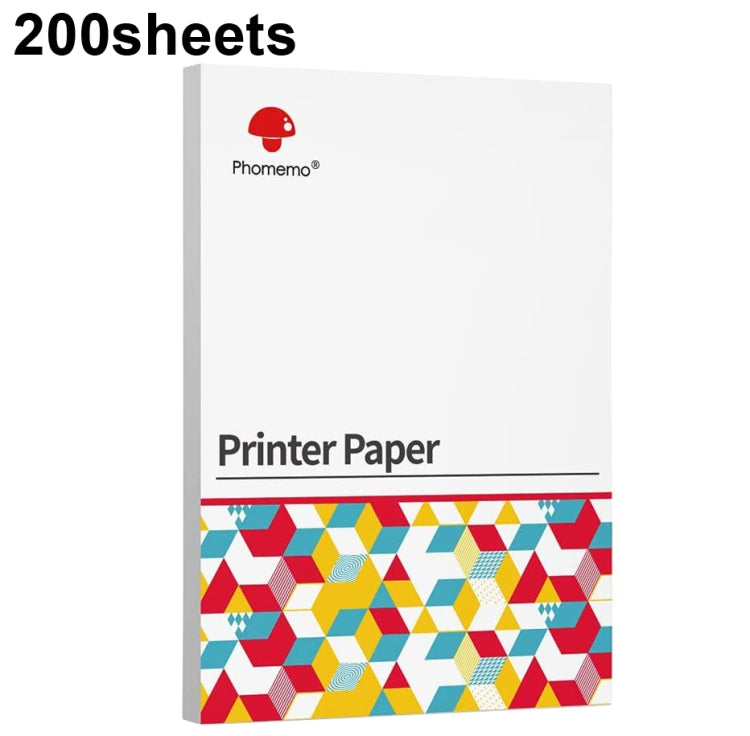 For Phomemo M08F 200sheets Thermal Printing Paper Compatible for MR.IN Brother Pocket Jet / MT800, Style: Folding A4