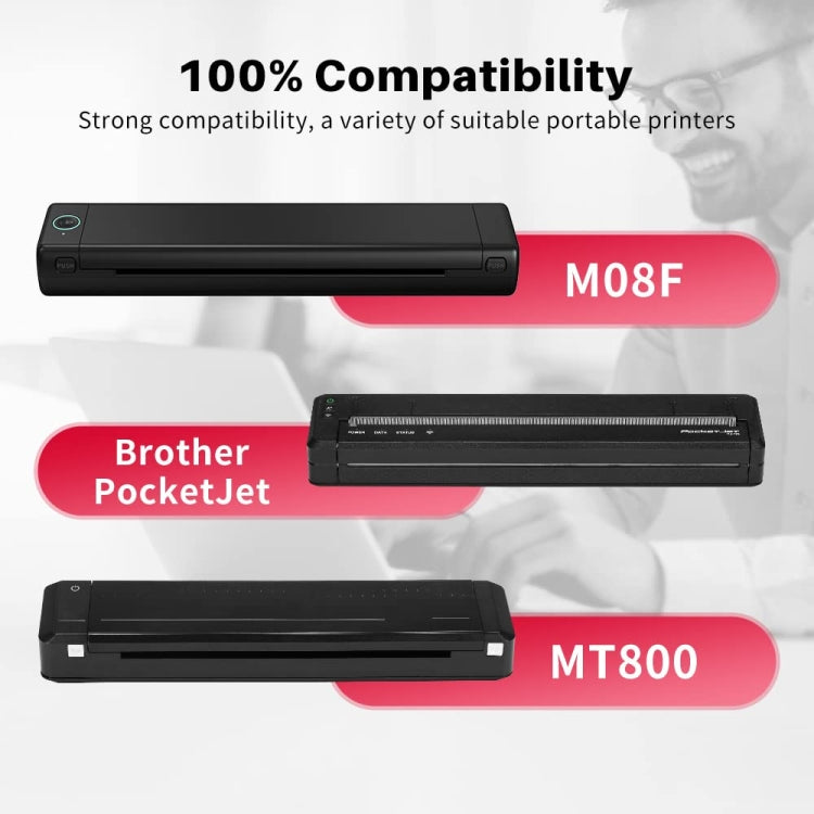 For Phomemo M08F 200sheets Thermal Printing Paper Compatible for MR.IN Brother Pocket Jet / MT800, Style: Folding A4