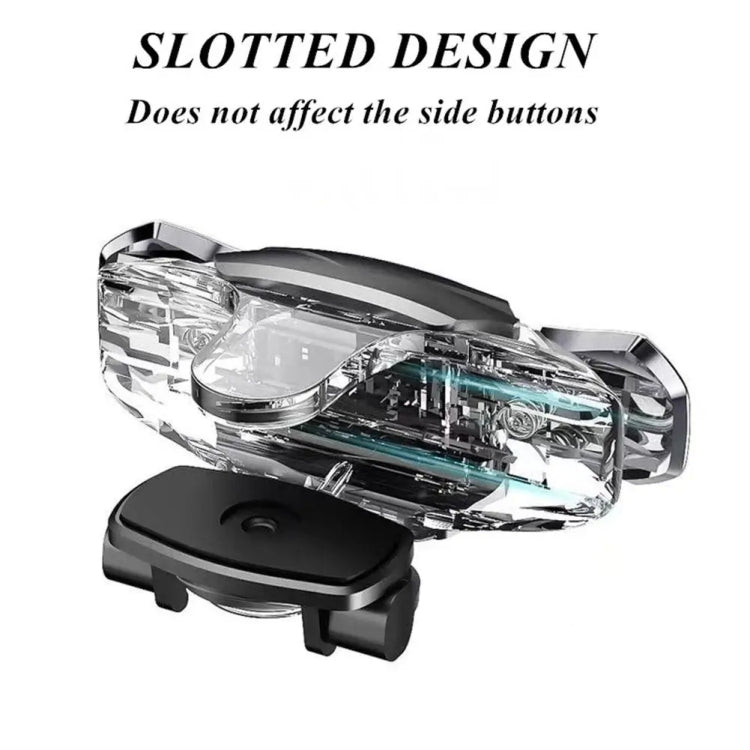 1pair Alloy Transparent Mechanical Buttons Mobile Phone Auxiliary Game Handle Gamepad Peripheral