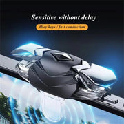 1pair Alloy Transparent Mechanical Buttons Mobile Phone Auxiliary Game Handle Gamepad Peripheral