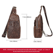 HUMERPAUL Men Shoulder Bag Leather Crossbody Bag(Black)