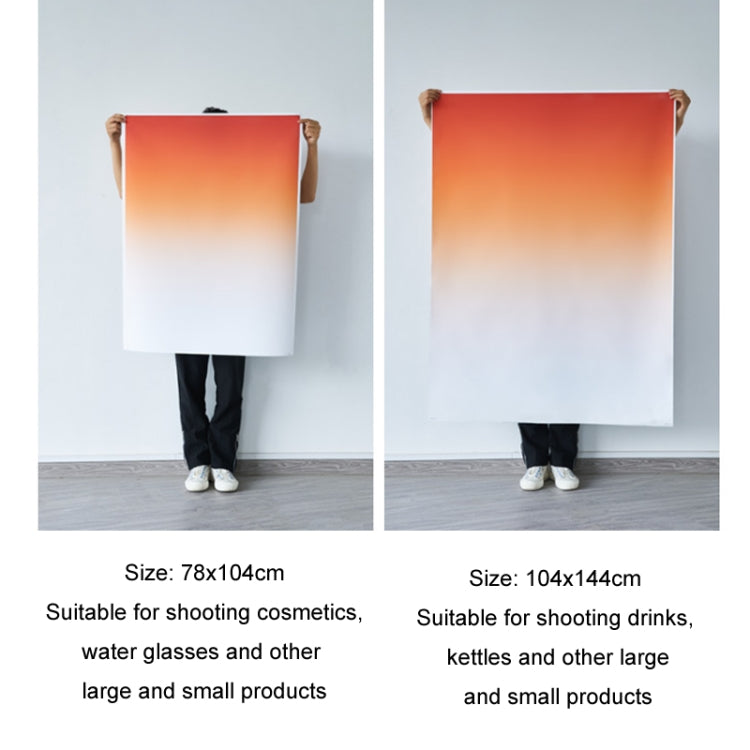 106x144cm Gradient Background Paper Photography Portrait Photo Props(Red Sky)