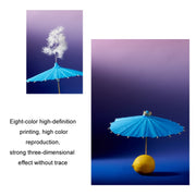 106x144cm Gradient Background Paper Photography Portrait Photo Props(Green Lotus)