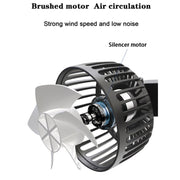12V/24V Car Rear Seat Back USB Interface Powerful Double-headed Fan(F4207)