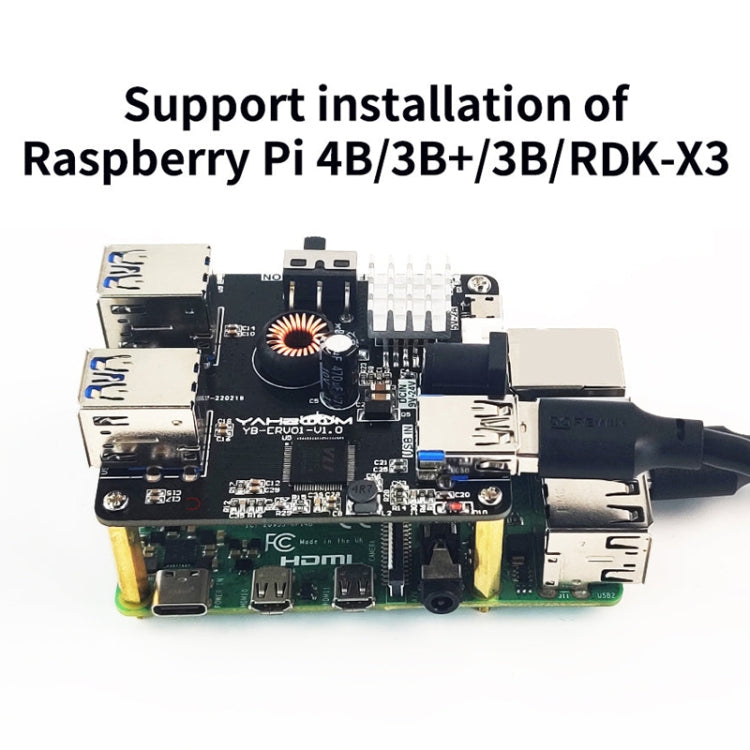 Yahboom USB3.0 HUB Expansion Board ROS Robot Expansion Dock(6000301226)