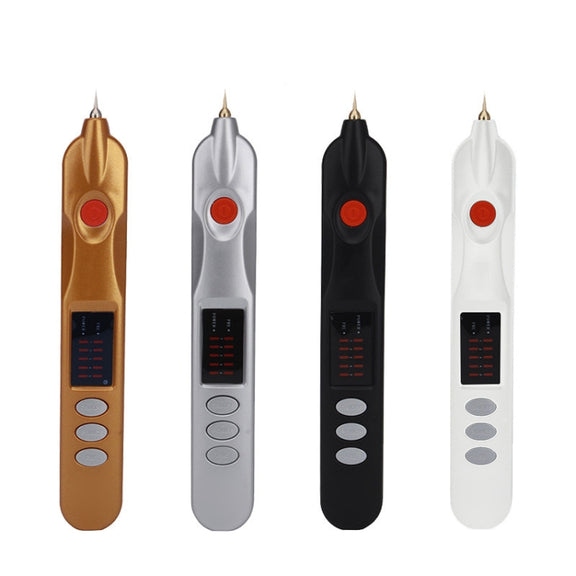 Spot Mole Pen Spot Removal Instrument Home Beauty Instrument, Spec: Charging Model EU Plug(Golden)