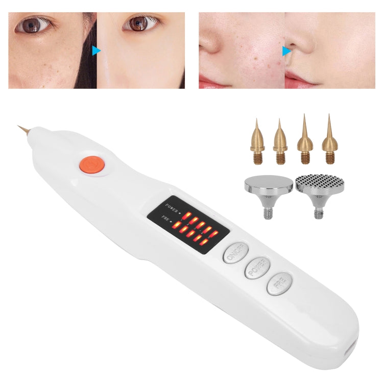 Spot Mole Pen Spot Removal Instrument Home Beauty Instrument, Spec: Charging Model US Plug(White)