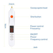 Spot Mole Pen Spot Removal Instrument Home Beauty Instrument, Spec: Charging Model EU Plug(Golden)