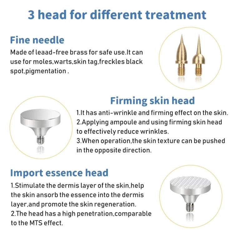 Spot Mole Pen Spot Removal Instrument Home Beauty Instrument, Spec: Plug-in Model EU(Golden)