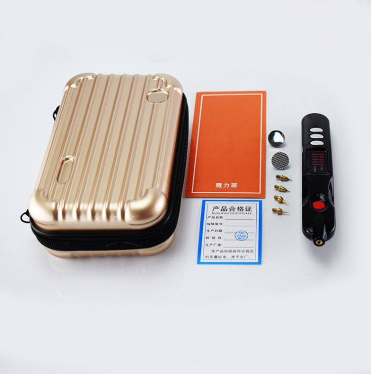 Spot Mole Pen Spot Removal Instrument Home Beauty Instrument, Spec: Charging Model EU Plug(Black)