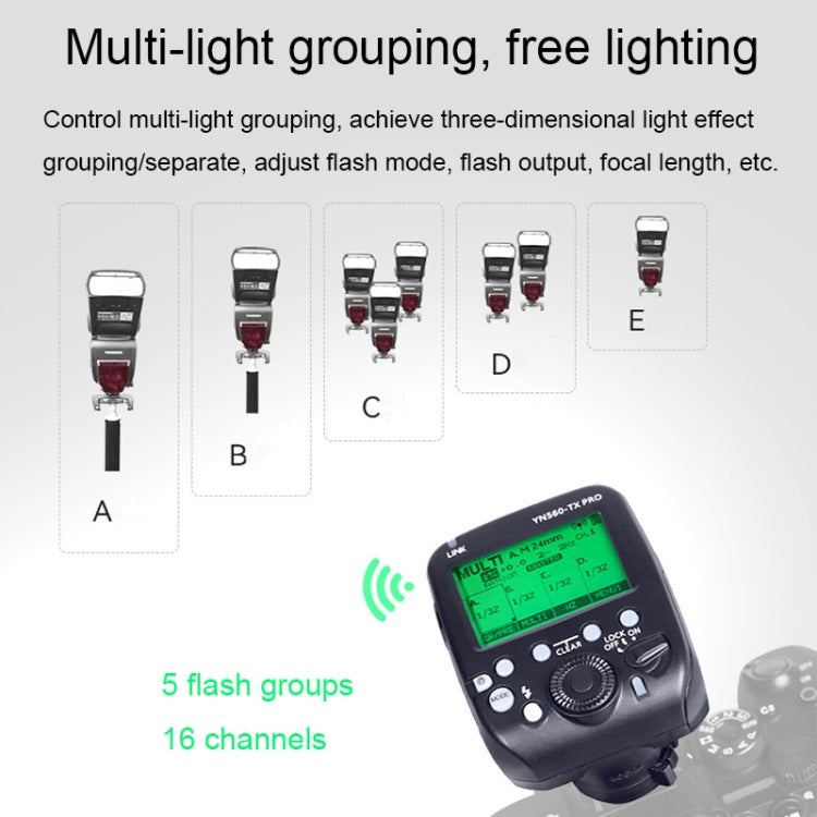 For Sony YONGNUO YN560-TX Pro High-speed Synchronous TTL Trigger Wireless Flash Trigger