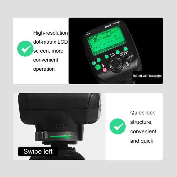 For Sony YONGNUO YN560-TX Pro High-speed Synchronous TTL Trigger Wireless Flash Trigger