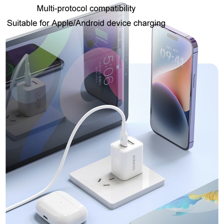 ROMOSS PD20W Fast Charger For Apple/Huawei And Xiaomi, CN Plug, Style: Single-port